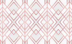 A Pink And White Geometric Pattern Wallpaper