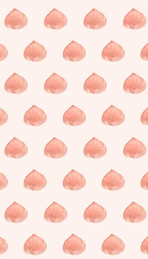 A Pink And White Pattern With A Pink Heart Wallpaper