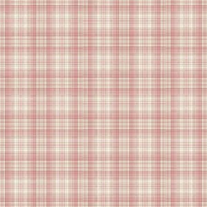 A Pink And White Plaid Fabric Wallpaper