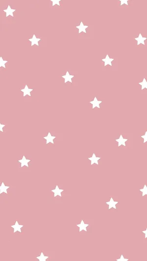 A Pink And White Star Pattern Wallpaper Wallpaper