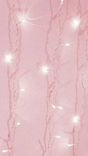 A Pink Background With White Lights On It Wallpaper