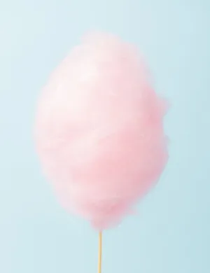 A Pink Cotton Candy On A Stick Wallpaper