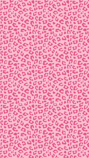A Pink Leopard Print Pattern Wallpaper