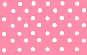 A Pink Polka Dot Pattern With White Dots Wallpaper