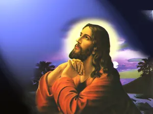 A Praying Jesus Christ Wallpaper