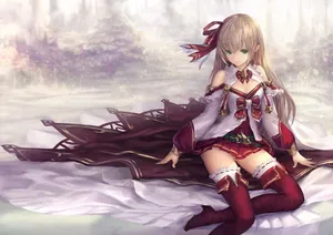 A Princess With A Beautiful Coronation Dress Wallpaper