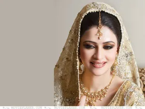 A Radiant Bride In A Beautiful Wedding Gown Wallpaper