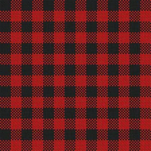 A Red And Black Plaid Fabric Wallpaper