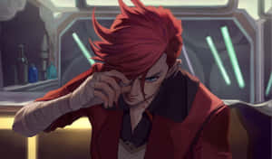 A Red Haired Man With A Red Jacket Wallpaper