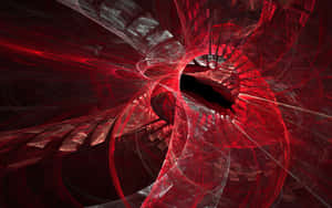 A Red Pc Powering Through Digital Content Wallpaper