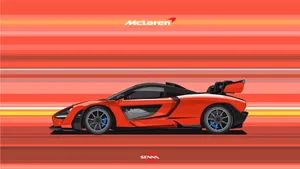 A Red Sports Car With The Word Mclaren On It Wallpaper
