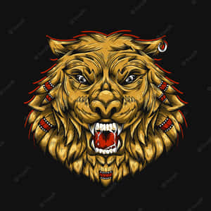 A Roaring Lion On The Hunt Wallpaper