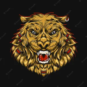 A Roaring Lion On The Hunt Wallpaper