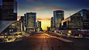 A Romantic Stroll Through Paris At Night Wallpaper