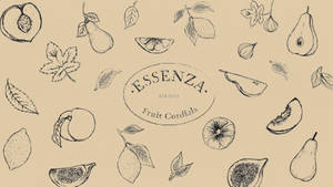 A Set Of Hand Drawn Fruit And Vegetables Wallpaper