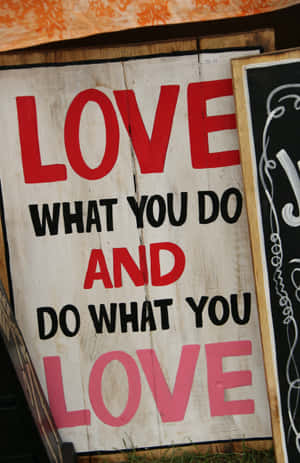 A Sign With A Message Wallpaper