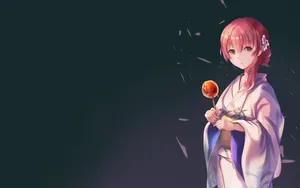 A Silent Voice Shouko In Kimono Wallpaper