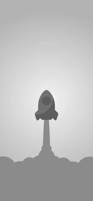 A Silhouette Of A Spaceship On A Hill Wallpaper