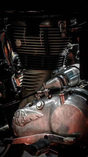 A Sleek Modern Engine In Detail. Wallpaper