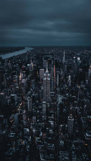 A Stunning Aerial View Of The New York City Skyline Captured On An Iphone X Wallpaper