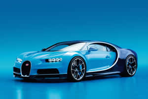 A Stunning Blue Sports Car - Ready To Take On The Road Wallpaper
