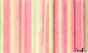 A Suspended Rainy Day In A Pastel Striped World Wallpaper