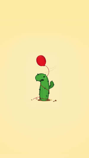 A Sweet Little Cactus Plant Wallpaper