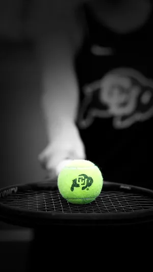 A Tennis Player Holds A Ball In Her Hand Wallpaper