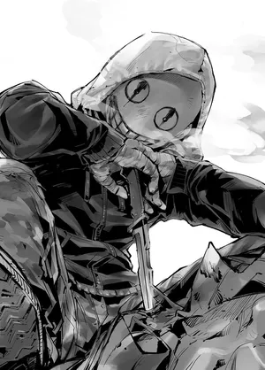 A Terrifying Horror Anime Boy Ready To Fight Wallpaper