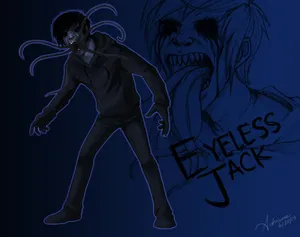 A Threat Lurks In The Shadows - Eyeless Jack Wallpaper
