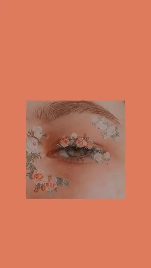 A Tranquil Pastel Art Hoe Aesthetic Featuring A Bright Sunflower Wallpaper