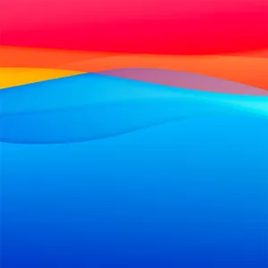 A Vibrant Blend Of Orange And Blue Merging In Harmony. Wallpaper