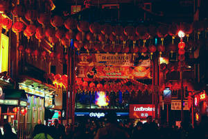 A Vibrant Celebration Of Chinese New Year. Wallpaper