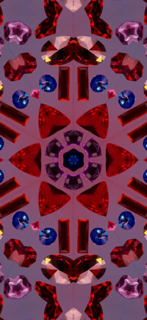 A Vibrant Mountain Landscape On Ios 17 Wallpaper