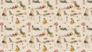 A Wallpaper With A Cowboy And A Horse Wallpaper