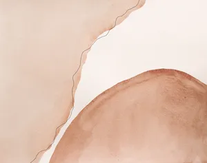 A Watercolor Painting Of A Brown And White Piece Of Paper Wallpaper