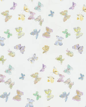 A White Background With Butterflies On It Wallpaper