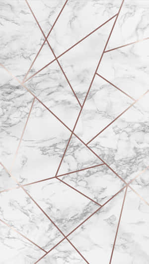 A White Marble Wallpaper With Rose Gold Lines Wallpaper