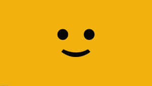 A Yellow Background With A Smiley Face On It Wallpaper
