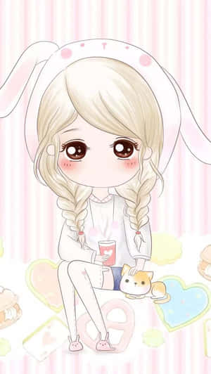 A Young Girl Enjoying A Day Outdoors Wallpaper