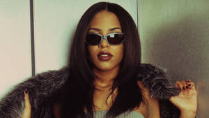 Aaliyah, The Iconic R&b And Hip Hop Singer Wallpaper