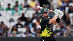 Aaron Finch - Australia Team Captain In Action Wallpaper