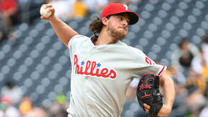 Aaron Nola Powerful Pitch Wallpaper