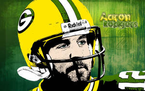 Aaron Rodgers Green Bay Packers Art Wallpaper