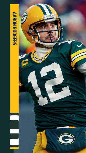 Aaron Rodgers Name Portrait Wallpaper