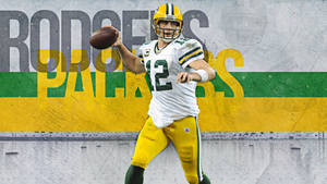 Aaron Rodgers Packers Football Art Wallpaper