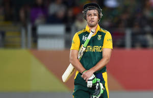 Ab De Villiers Looking Bored Wallpaper