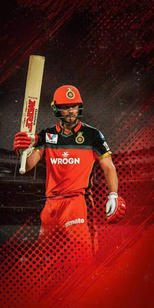 Ab De Villiers Rcb Wrogn Uniform Wallpaper