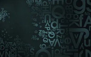 Abc Monochrome Letters Wallpaper
