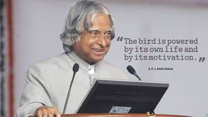 Abdul Kalam Hd Bird's Power Quote Wallpaper